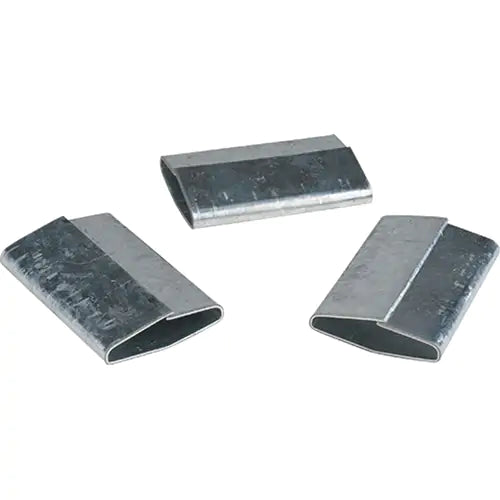 Joints en acier, fermés, s'adaptent à la largeur de la sangle : 1-1/4", 1000 par boîte