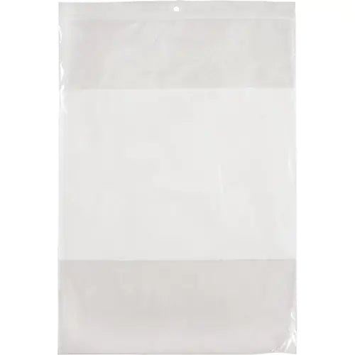 Sacs en polyéthylène blanc, refermables, 12" x 9", 2 mils, 100/bte