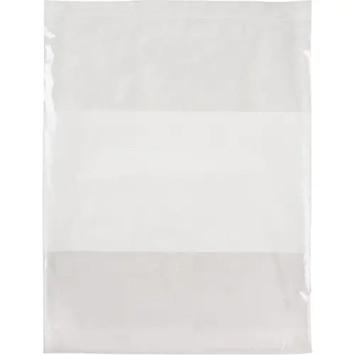 Sacs en polyéthylène blanc, refermables, 15" x 12", 2 mils, 100/bte