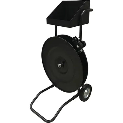 Strapping Dispenser, Black, Polyester/Steel/Polypropylene Straps, 16"/8" Core Dia., 3"/8"/6" Roll Width