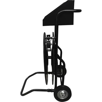 Strapping Dispenser, Black, Polyester/Steel/Polypropylene Straps, 16"/8" Core Dia., 3"/8"/6" Roll Width