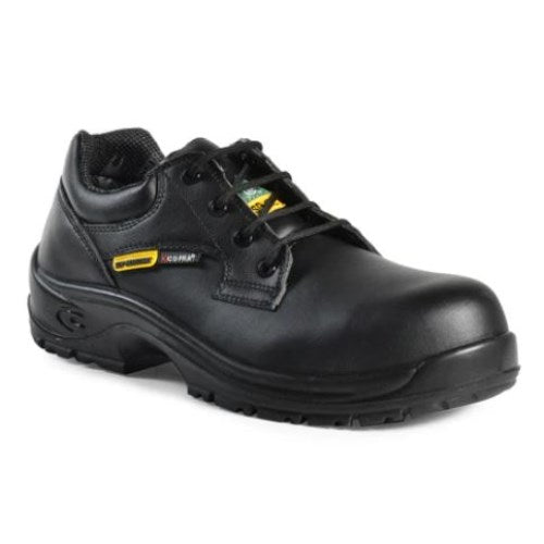Solid 5" Microfiber Work Shoes for Food Industry, Black, Size 10