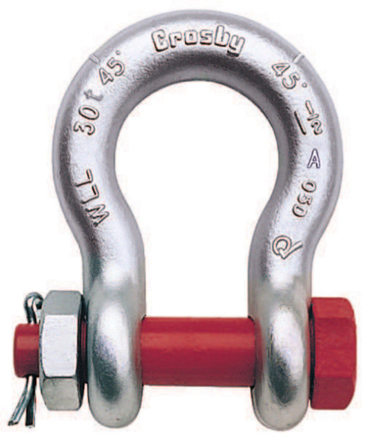 Crosby® G-2140 Alloy Bolt Type Anchor Shackles, Forged Alloy Steel, 1/2"