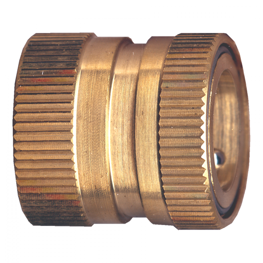 Water Hose Couplings, Brass, QD Coupler x Female Water Thread
