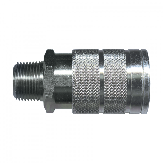 Manual Connection Couplers FPT, Brass, 3/8 Coupler x 3/8 Male Pipe