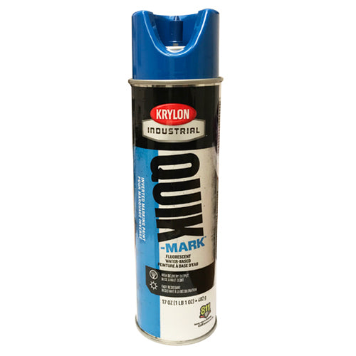 Peinture de marquage inversée à base de solvant Quik-Mark, bleu, 17 oz,