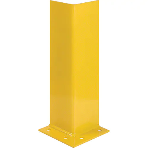 Upright Protectors, Steel, 7" W x 7" D x 18-1/4" H, Safety Yellow