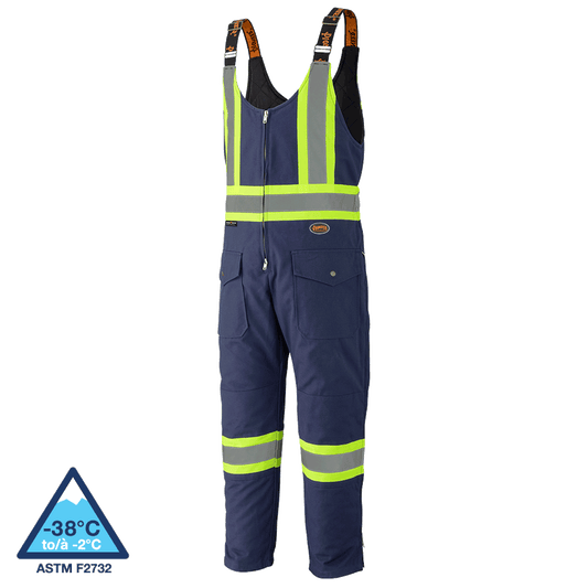 Salopette de sécurité, en coton matelassé, bleu marine, SZ : XL