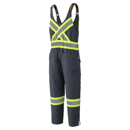 Safety Overalls, Quilted Cotton Duck, Navy, SZ: 4XL