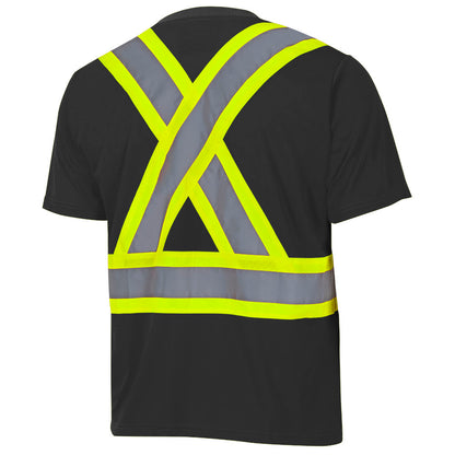 Chandail de sécurité en polyester œil de perdrix, Noir, GR: XL
