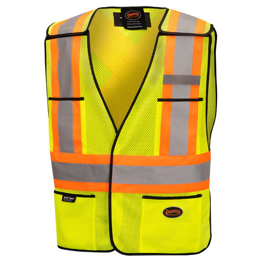 Gilets de sécurité détachable en mesh, CSA, Jaune, O/S