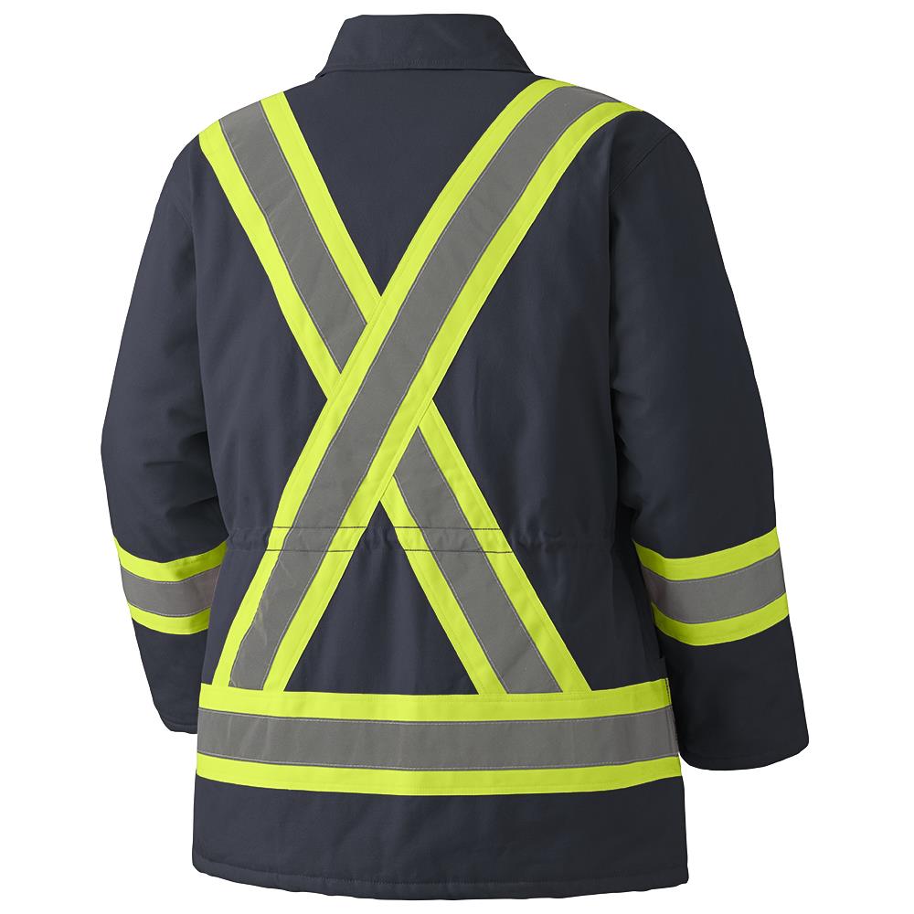 Parkas de sécurité, en coton matelassé, bleu marine, SZ : 3XL