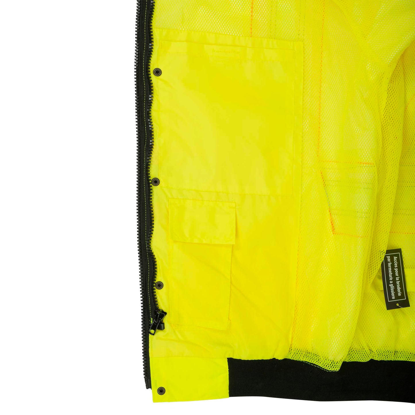 Vestes de sécurité 7 en 1 imperméables haute visibilité, jaune/noir, SZ : L