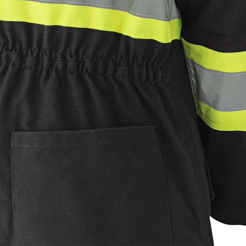 Combinaison en coton matelassé, noir, SZ : L