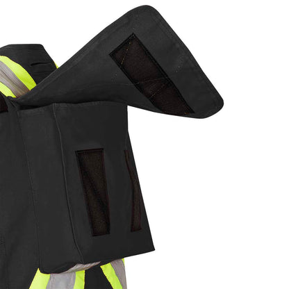 Gilets de sécurité en toile de coton, Noir, GR: 3XL
