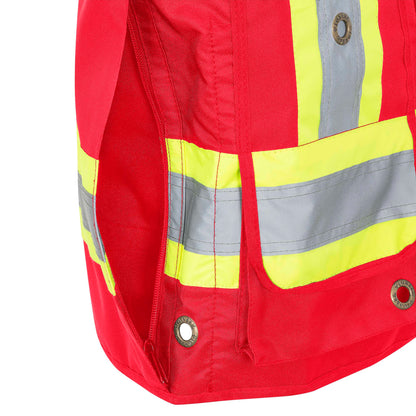 Gilet de superviseur CSA - 600 Denier, Rouge, GR: M