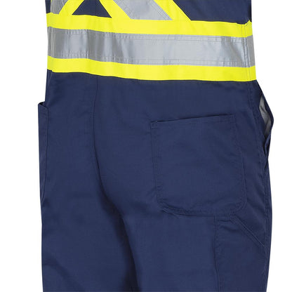 Poly/Cotton Safety Overalls, Marine, SZ: 56 Tall