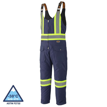 Safety Overalls, Quilted Cotton Duck, Navy, SZ: XL