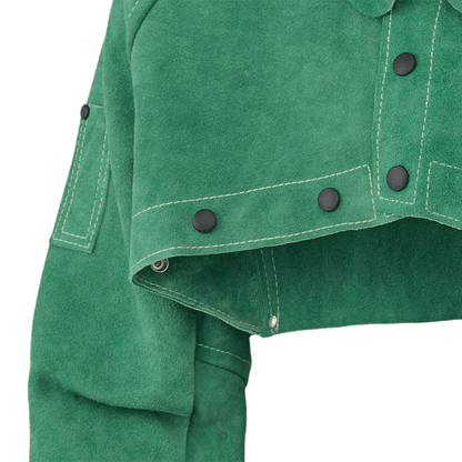 Ranpro Welder's Cape Sleeves, CS 100, Green, SZ: L