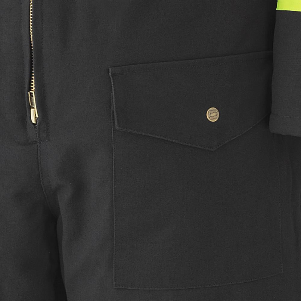 Combinaison en coton matelassé, noir, SZ : XL