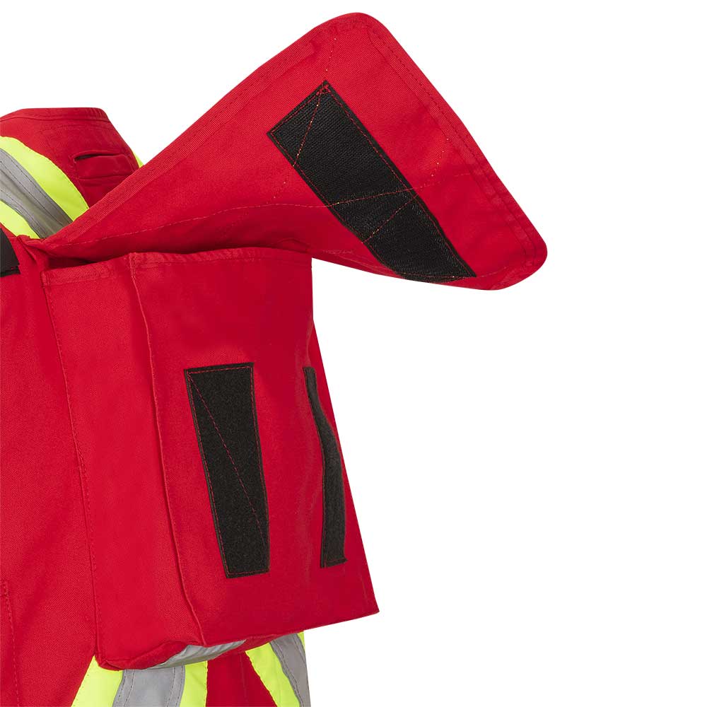 Gilets de sécurité en toile de coton, Rouge, GR: 5XL