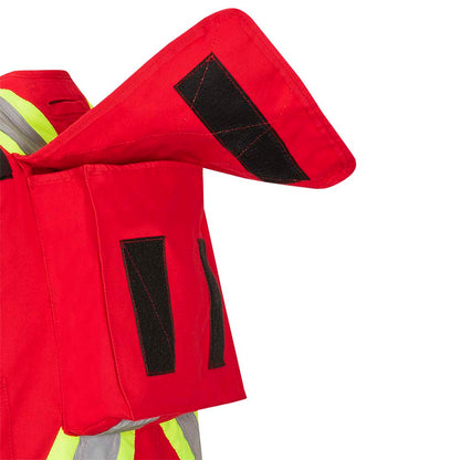 Gilets de sécurité en toile de coton, Rouge, GR: 5XL