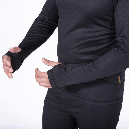 Ensemble de sous-couches à séchage rapide et évacuant l'humidité, noir, SZ : XL
