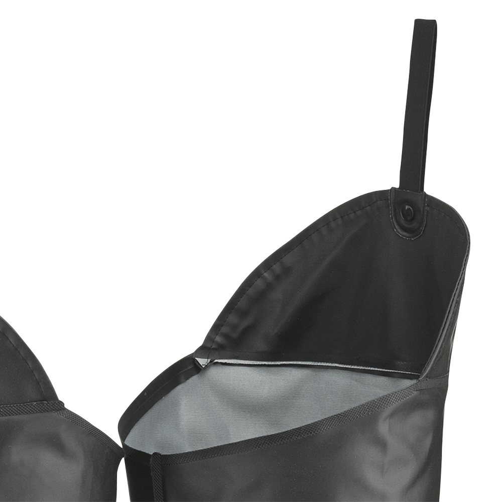Wader de poitrine avec plaque de protection en acier, noir, SZ : 9