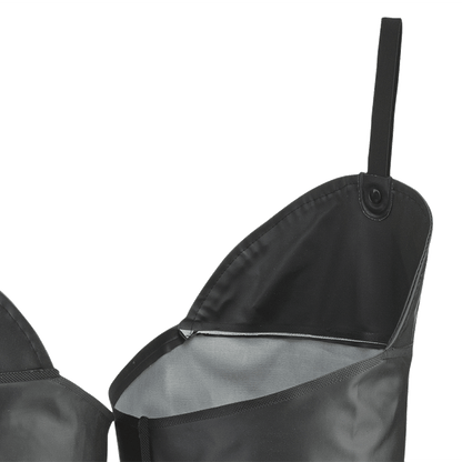 Wader de poitrine avec plaque de protection en acier, noir, SZ : 9