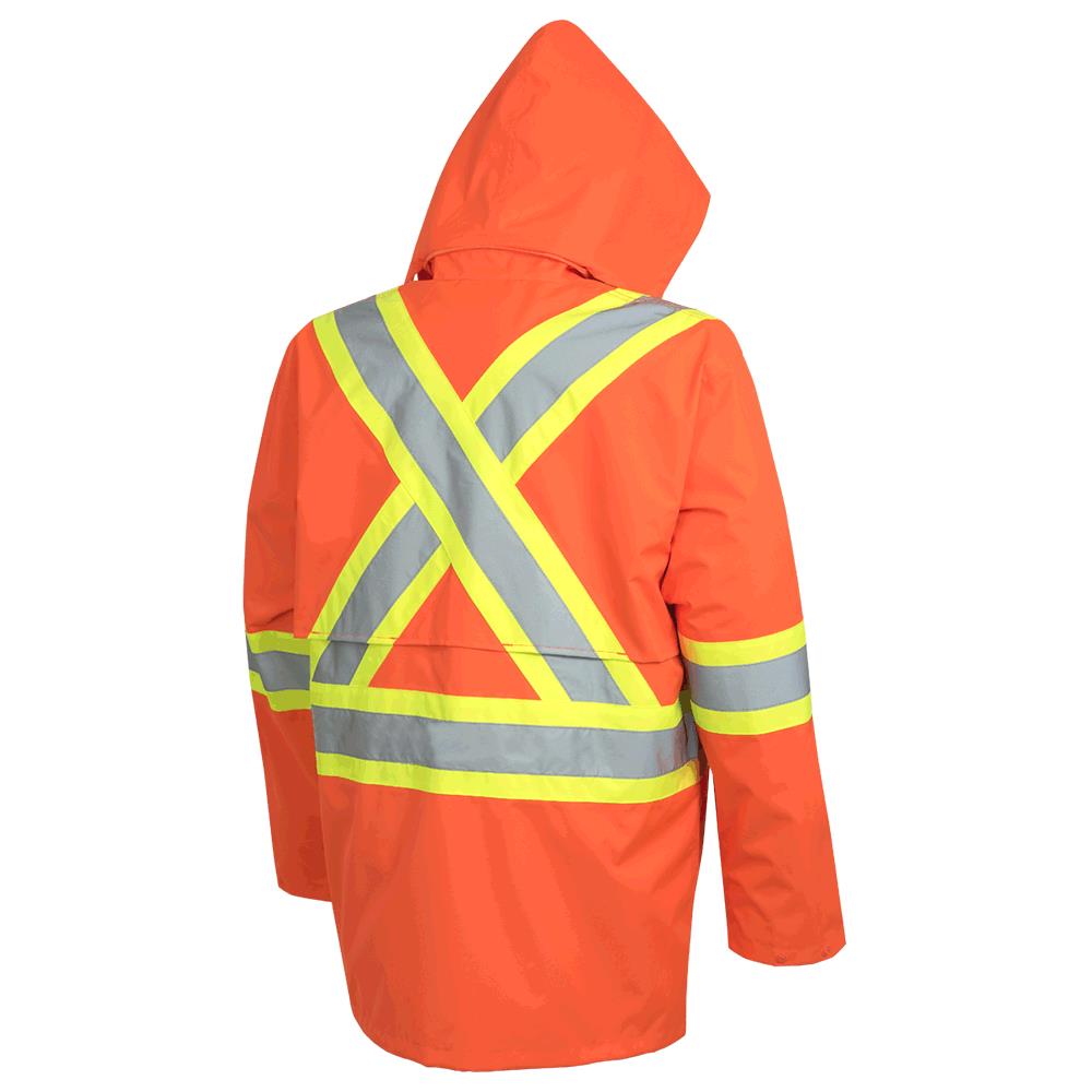 Vestes de sécurité imperméables « The Rock », polyester Oxford 300D, orange, SZ : 4XL