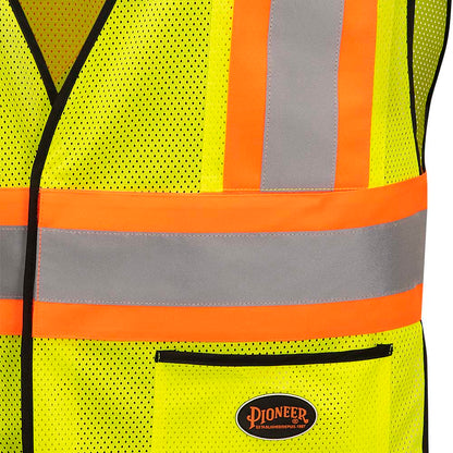 Gilets de sécurité détachable en mesh, CSA, Jaune, O/S