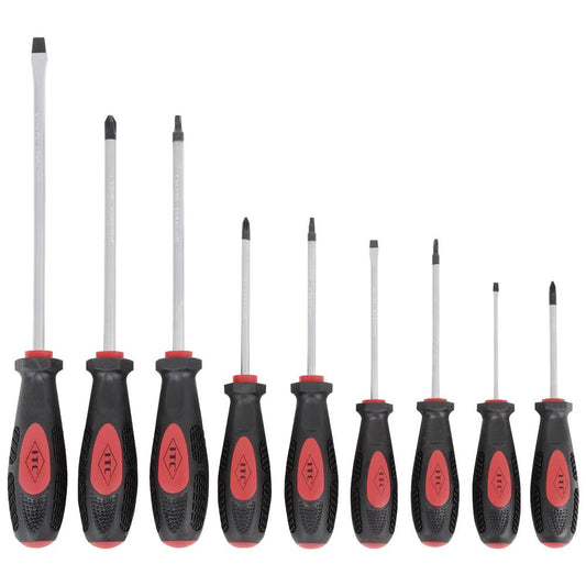 ITC, jeu de tournevis ergonomiques 9 pièces