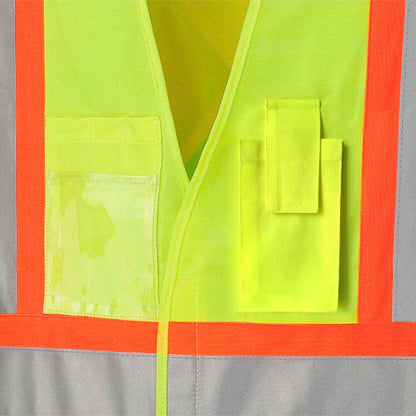 Gilets de sécurité, Ajustables, Fermeture à crochets et boucles, Jaune, GR: 4/5XL