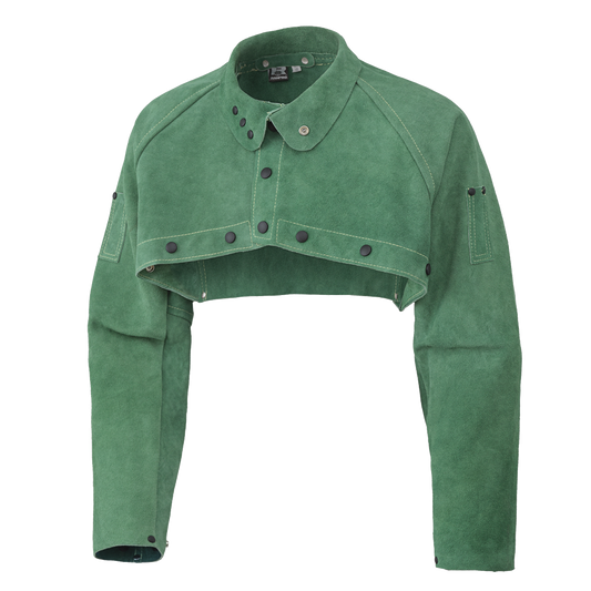 Ranpro Welder's Cape Sleeves, CS 100, Green, SZ: L