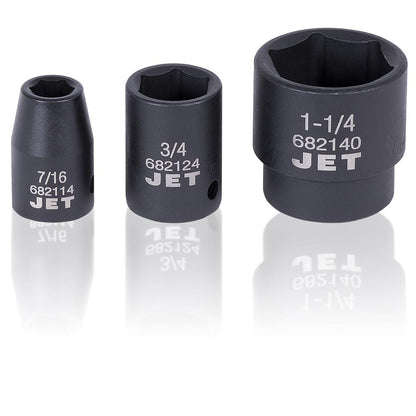 JET 13 PC 1/2" DR SAE Impact Socket Set - 6 Point