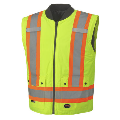 Parkas de sécurité imperméables haute visibilité 7 en 1, jaune/noir, SZ : 5XL