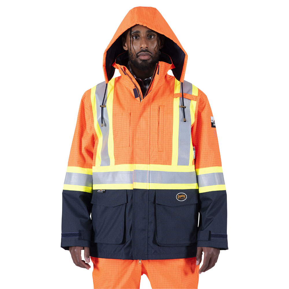 The Defender® FR/ARC/Antistatic Safety Jacket, Orange, SZ: M