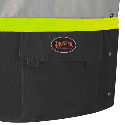 Veste de sécurité haute visibilité à côtés ajustables, Noir, GR: P/M
