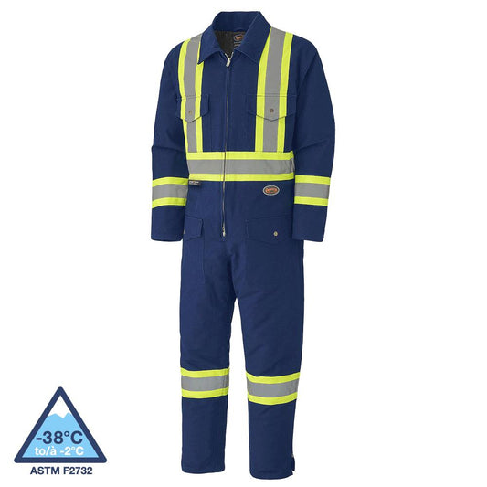 Combinaison en coton matelassé, bleu marine, taille M