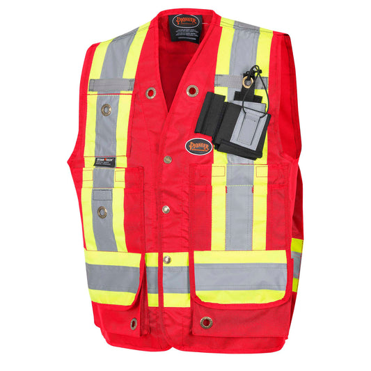 Gilet de superviseur CSA - 600 Denier, Rouge, GR: M