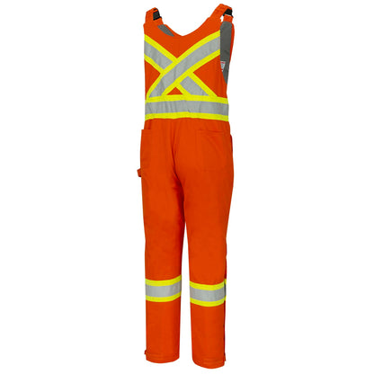 Combinaison de sécurité matelassée en coton ignifuge haute visibilité, orange, SZ : M