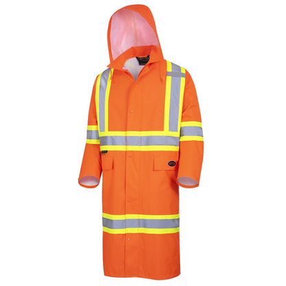 Long Coat "The Rock" 300D Oxford Polyester, Orange, SZ: 3XL