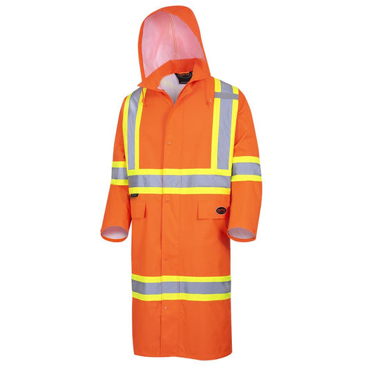 Long Coat "The Rock" 300D Oxford Polyester, Orange, SZ: 3XL