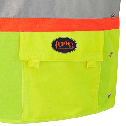 Gilets de sécurité, Ajustables, Fermeture à crochets et boucles, Jaune, GR: 2/3XL