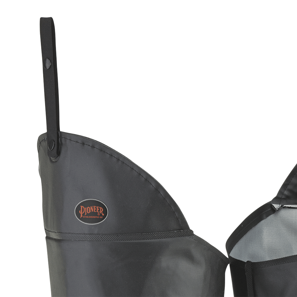 Wader de poitrine avec plaque de protection en acier, noir, SZ : 10