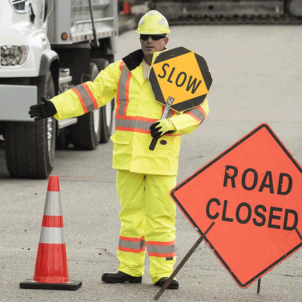 PVC Flexible Safety Cones, 28"(71cm), 4"and 6" Reflective Bands, Orange