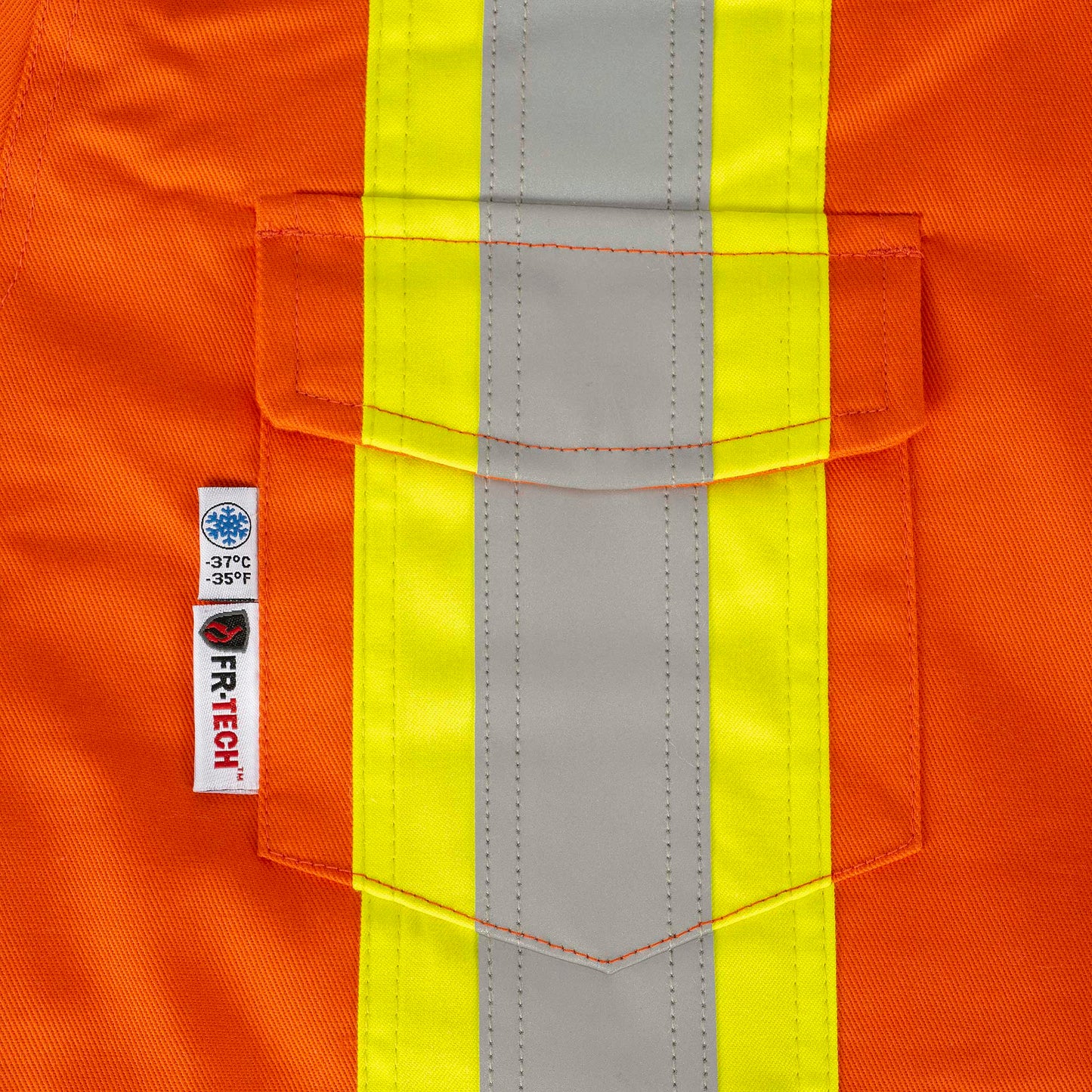 Combinaison de sécurité en coton matelassé ignifuge haute visibilité, orange, SZ : 2XL