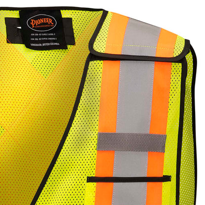 Gilets de sécurité détachable en mesh, CSA, Jaune, O/S