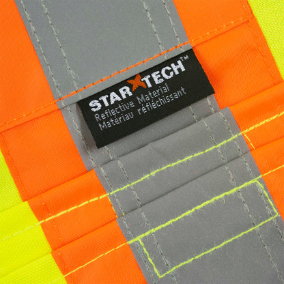 Gilets de sécurité - Polyester Oxford enduit de polyuréthane 600 deniers, Jaune, GR: S