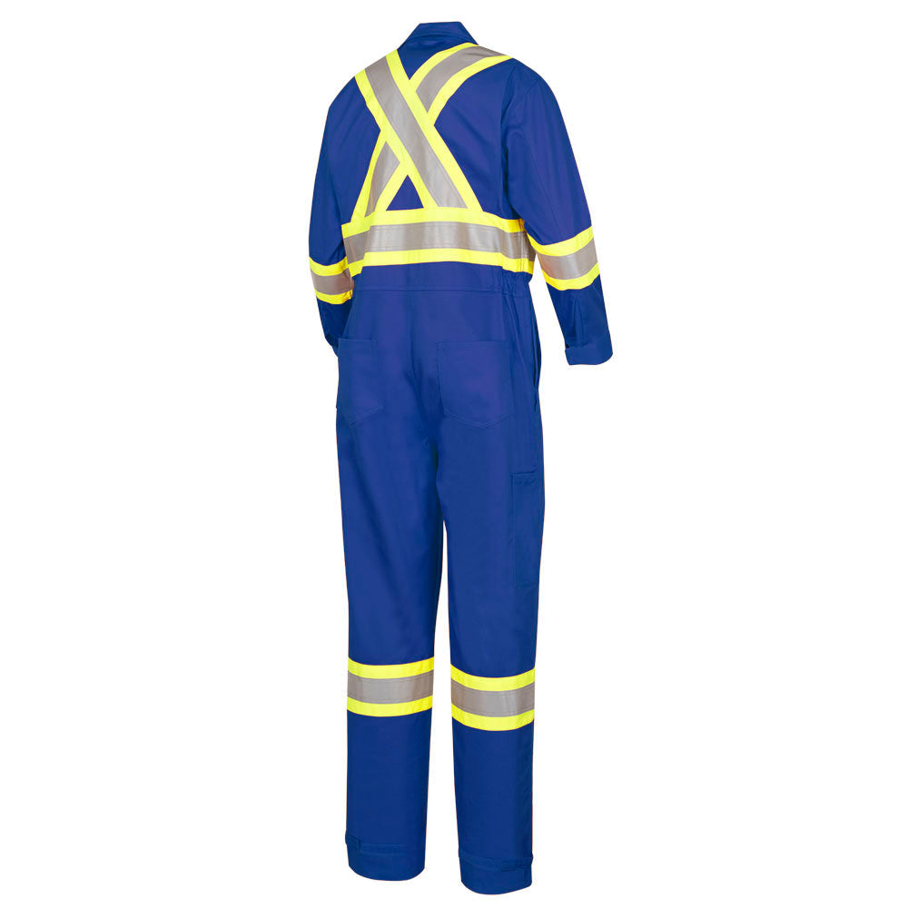 Combinaison de sécurité homologuée FR/ARC, 100 % coton, bleu roi, taille : 42 grande taille